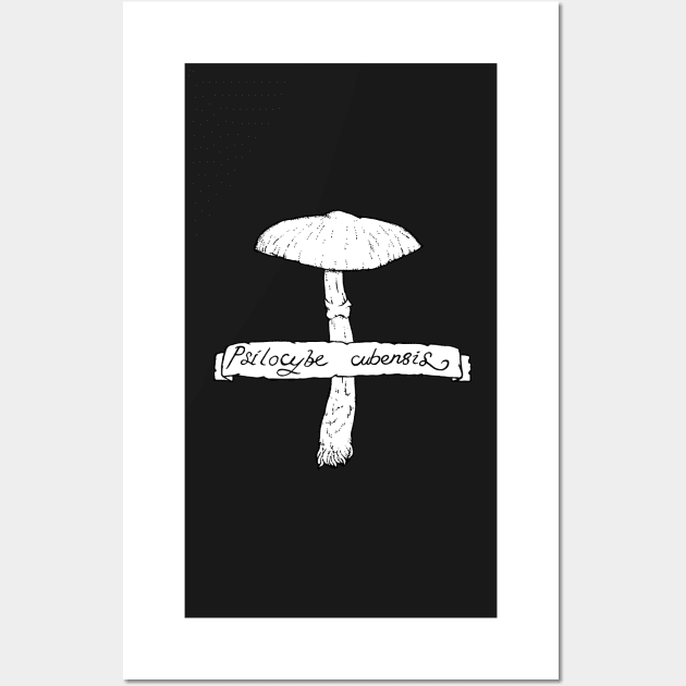 Psilocybe cubensis Wall Art by bangart